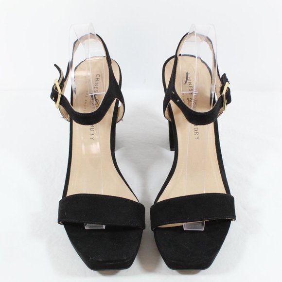 Chinese Laundry Alanah Suede Sandal - Black 9.5M - Picture 3 of 5